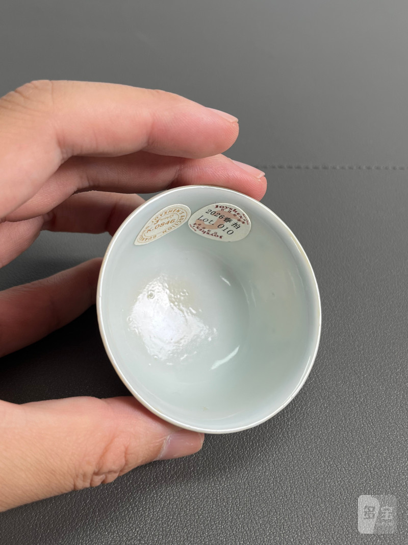 清康熙 青花瑞果纹杯 - 图11